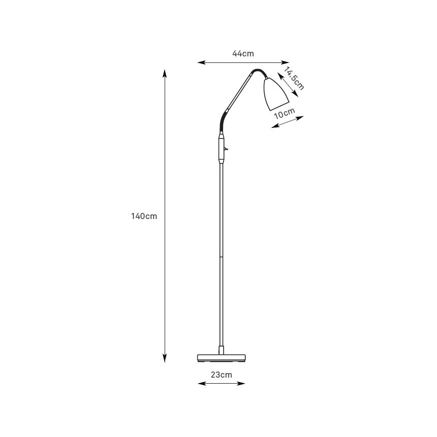 Markslöjd 108888 - LED stmievateľná stojacia lampa PATRO LED/4,9W/230V CRI 90 sivá