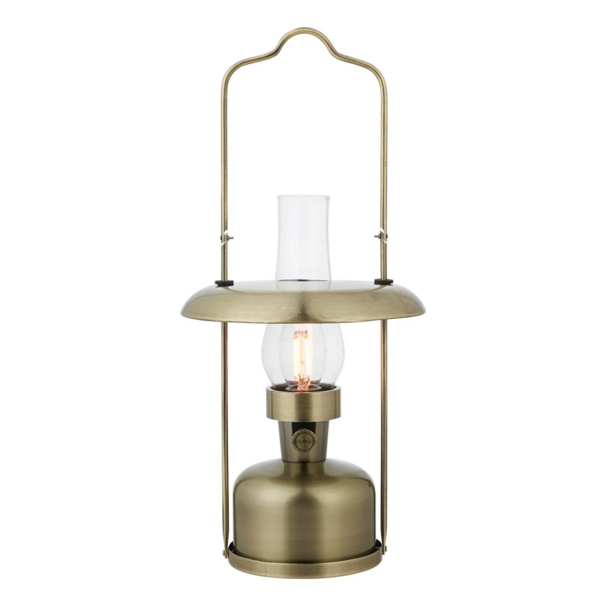 Markslöjd 108894 - LED stmievateľná vonkajšia nabíjateľná stolná lampa FANOS LED/2,5W/3,7V 4000 mAh IP44 mosadz