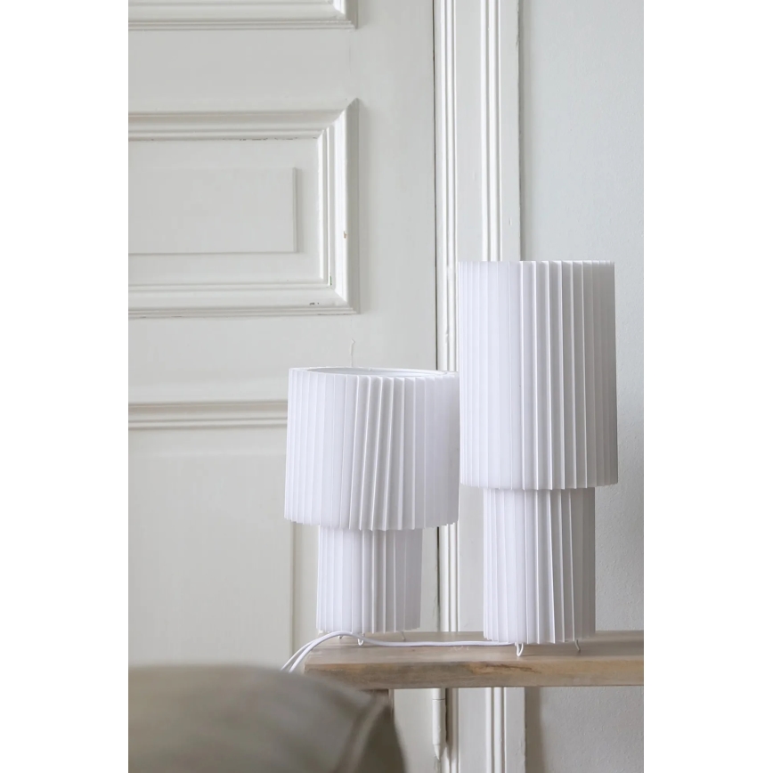Markslöjd 108895 - Stolová lampa CATIS 1xE27/60W/230V 32 cm biela