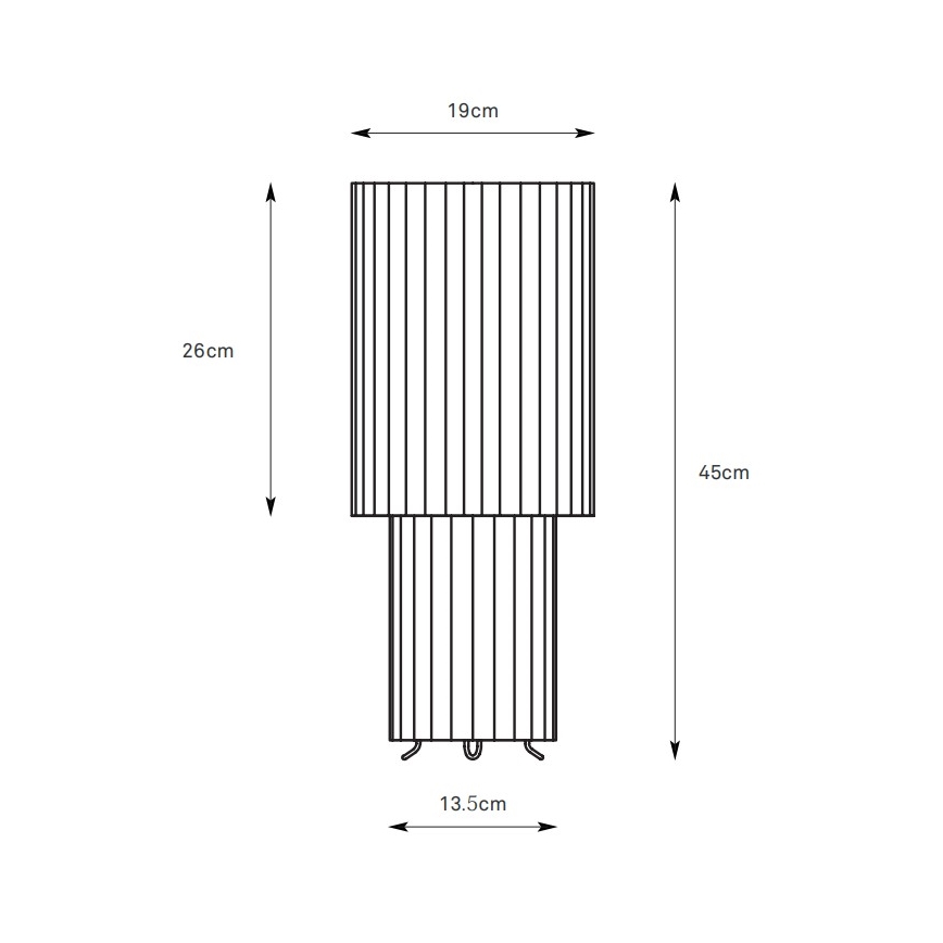 Markslöjd 108897 - Stolová lampa CATIS 1xE27/60W/230V 45 cm biela