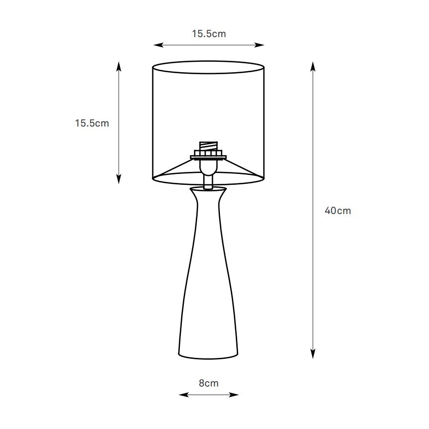 Markslöjd 108906 - Stolná lampa BIRILLO 1xE14/60W/230V krémová