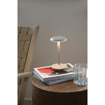 Markslöjd 108917 - LED Stmievateľná vonkajšia nabíjacia stolná lampa PETIT LED/2W/1800 mAh 2200/2700/3000K IP44 šedá