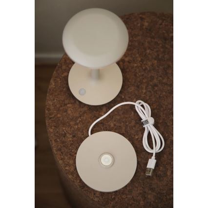 Markslöjd 108917 - LED Stmievateľná vonkajšia nabíjacia stolná lampa PETIT LED/2W/1800 mAh 2200/2700/3000K IP44 šedá