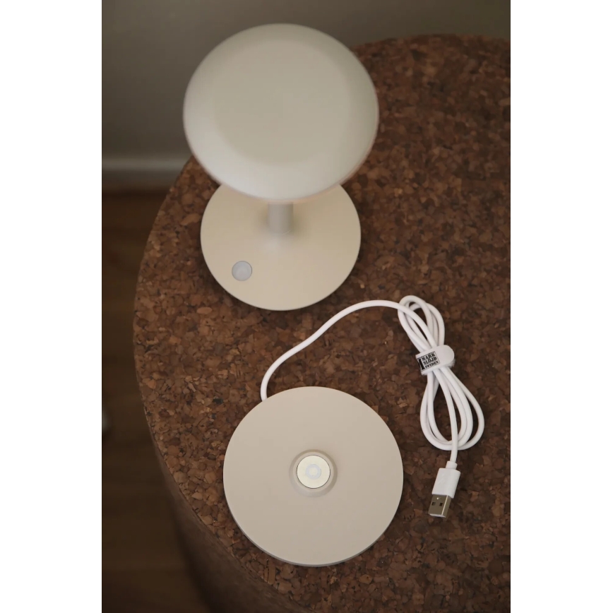 Markslöjd 108917 - LED Stmievateľná vonkajšia nabíjacia stolná lampa PETIT LED/2W/1800 mAh 2200/2700/3000K IP44 šedá