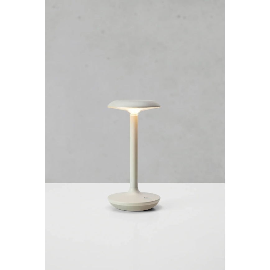 Markslöjd 108917 - LED Stmievateľná vonkajšia nabíjacia stolná lampa PETIT LED/2W/1800 mAh 2200/2700/3000K IP44 šedá