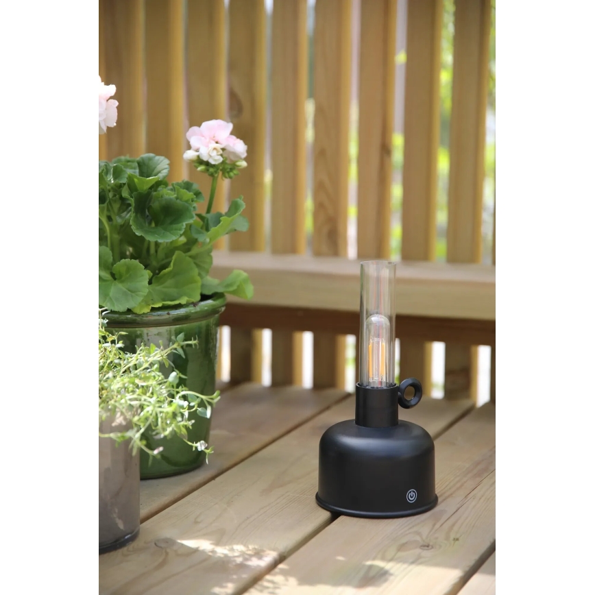 Markslöjd 108919 - LED Stmievateľná vonkajšia nabíjacia stolná lampa ASTRID LED/2W/1200 mAh IP44 čierna