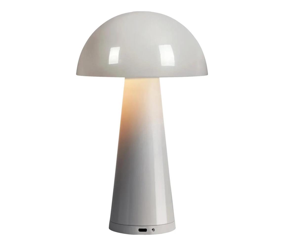 Markslöjd 108950 - LED stmievateľná nabíjateľná lampa FUNGI LED/1,5W/2000 mAh IP44 sivá 108950