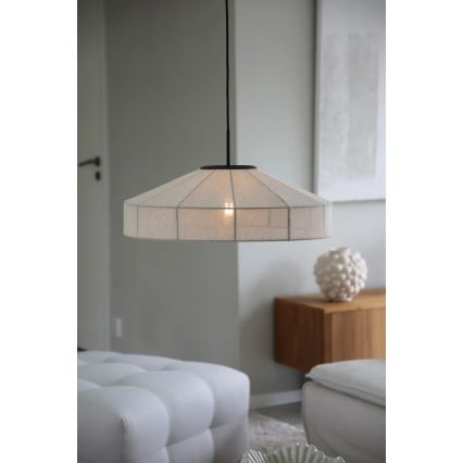 Markslöjd 108955 - Závesné svietidlo na lanku ALIA 1xE27/60W/230V priemer 57 cm krémová/čierna