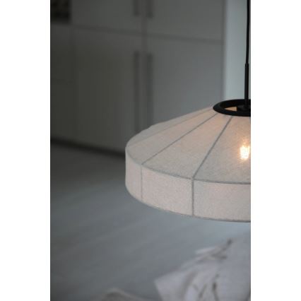 Markslöjd 108955 - Závesné svietidlo na lanku ALIA 1xE27/60W/230V priemer 57 cm krémová/čierna