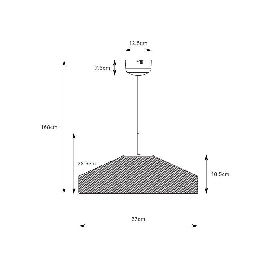 Markslöjd 108955 - Závesné svietidlo na lanku ALIA 1xE27/60W/230V priemer 57 cm krémová/čierna