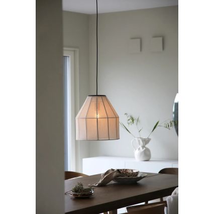 Markslöjd 108956 - Závesný luster AIKO 1xE27/60W/230V pr. 37 cm krémová/čierna