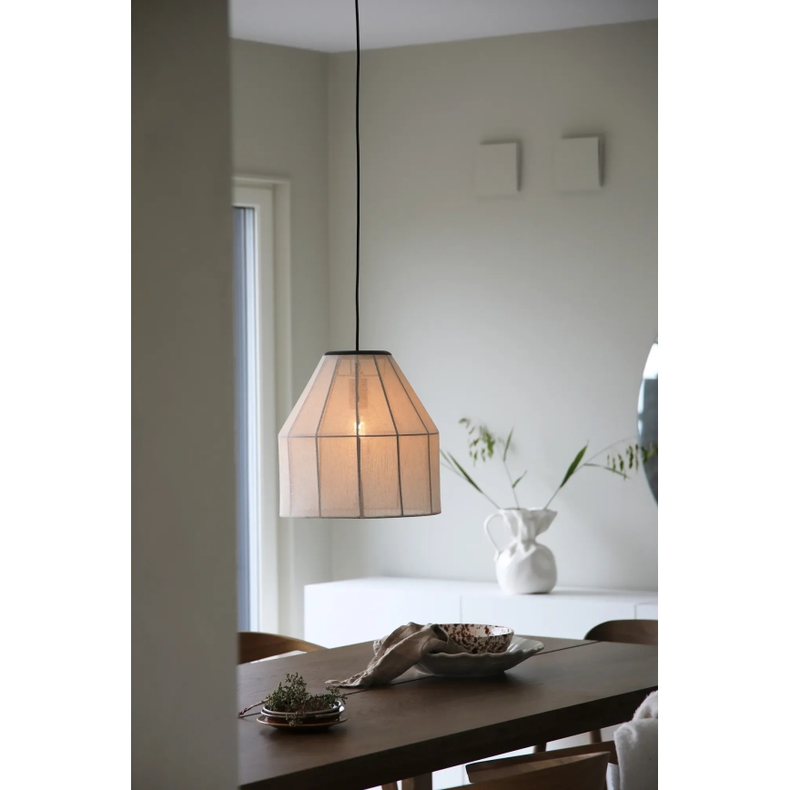 Markslöjd 108956 - Závesný luster AIKO 1xE27/60W/230V pr. 37 cm krémová/čierna