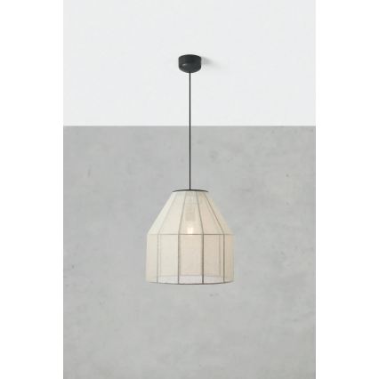 Markslöjd 108956 - Závesný luster AIKO 1xE27/60W/230V pr. 37 cm krémová/čierna