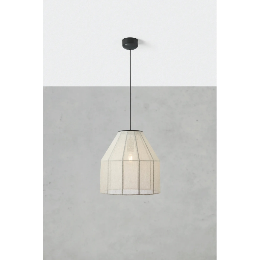 Markslöjd 108956 - Závesný luster AIKO 1xE27/60W/230V pr. 37 cm krémová/čierna
