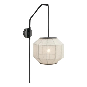 Markslöjd 108957 - Nástenné svietidlo ASUKA 1xE27/60W/230V krémová/čierna