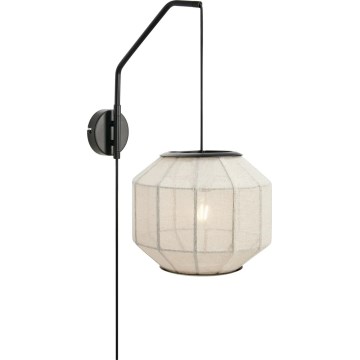 Markslöjd 108957 - Nástenné svietidlo ASUKA 1xE27/60W/230V ľan/čierna