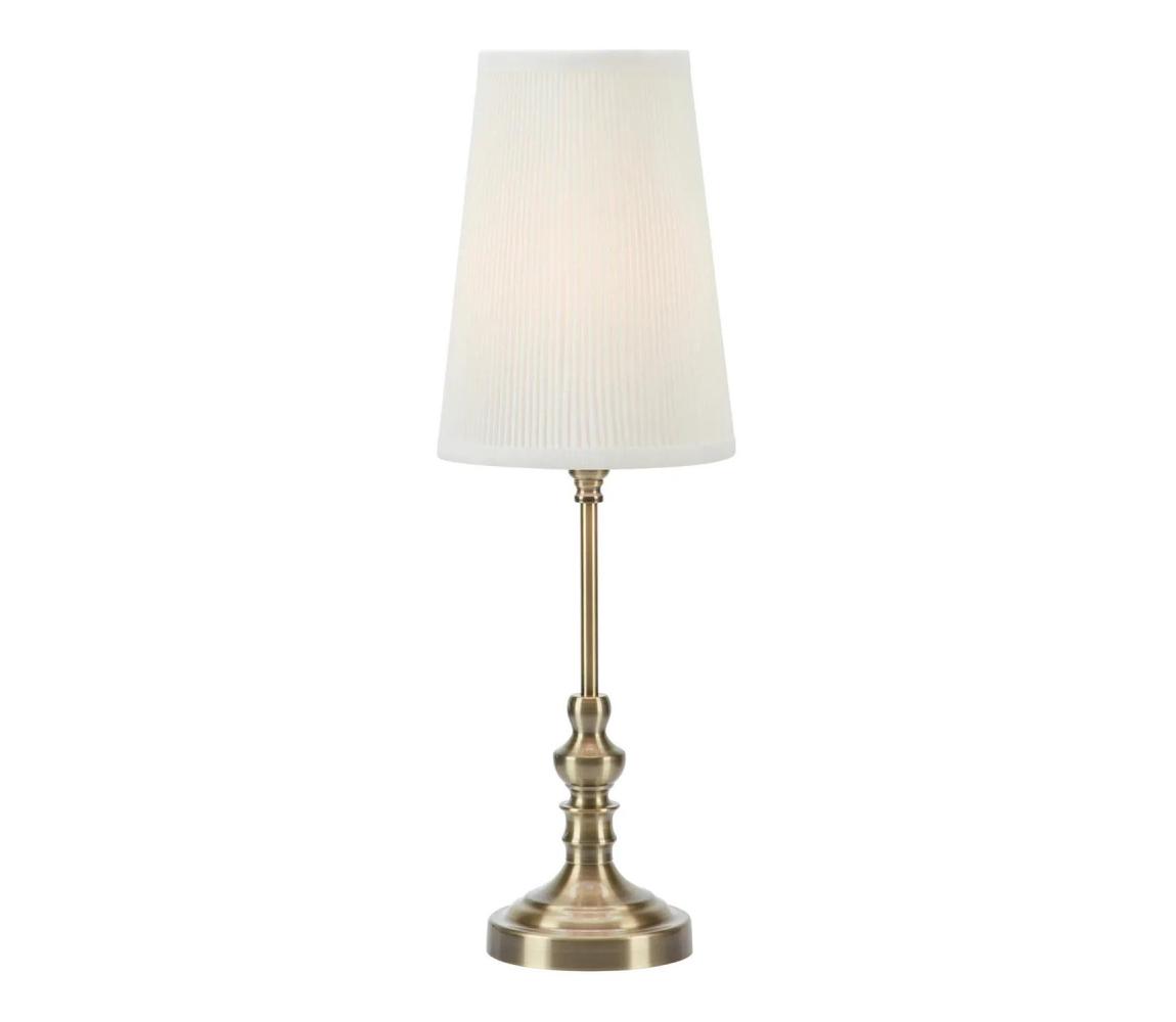 Markslöjd 108969 - Stolná lampa NOBLE 1xE14/40W/230V 56 cm biela/mosadz 108969