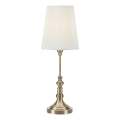 Markslöjd 108970 - Stolná lampa NOBLE 1xE14/40W/230V 66 cm biela/mosadz