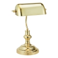 Markslöjd 108977 - Stolová lampa BANKERS 1xE14/40W/230V zlatá