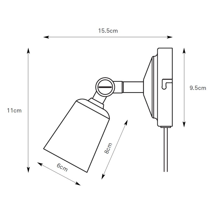 Markslöjd 108978 - Nástenné bodové svietidlo TINY 1xGU10/7W/230V mosadz