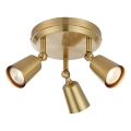 Markslöjd 108980 - Bodové svietidlo TINY 3xGU10/7W/230V mosadz