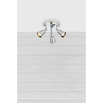 Markslöjd 108981 - Bodové svietidlo TINY 3xGU10/7W/230V lesklý chróm