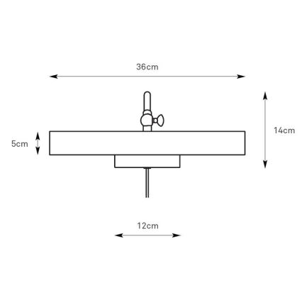 Markslöjd 108982 - Nástenné svietidlo na obraz CIGLIA 2xE14/40W/230V mosadz