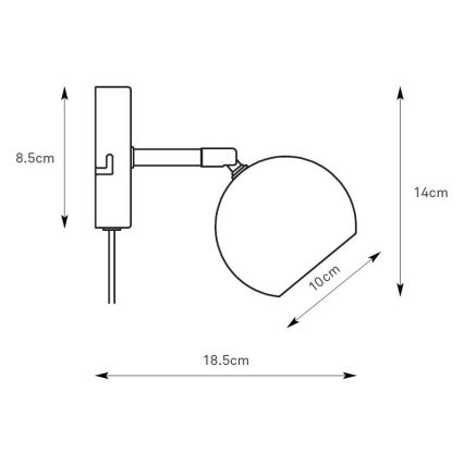 Markslöjd 108985 - Nástenné bodové svietidlo POP 1xGU10/7W/230V zelené