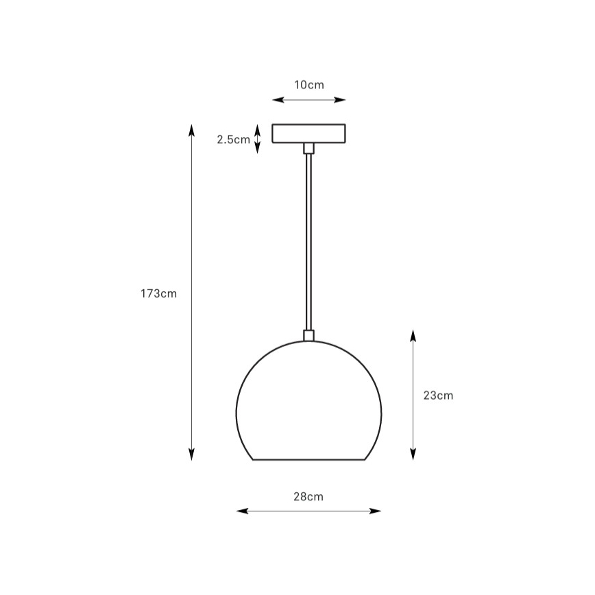 Markslöjd 108986 - Závesné svietidlo POP 1xE27/40W/230V, priemer 28 cm, šedé