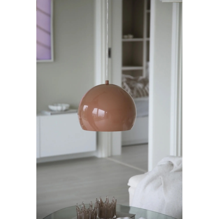 Markslöjd 108987 - Luster na lanku POP 1xE27/40W/230V priemer 28 cm hnedý