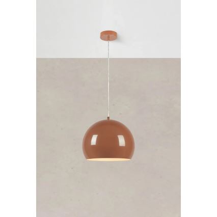 Markslöjd 108987 - Luster na lanku POP 1xE27/40W/230V priemer 28 cm hnedý
