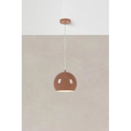 Markslöjd 108990 - Závesné svietidlo na lanku POP 1xGU10/7W/230V priemer 20 cm hnedé