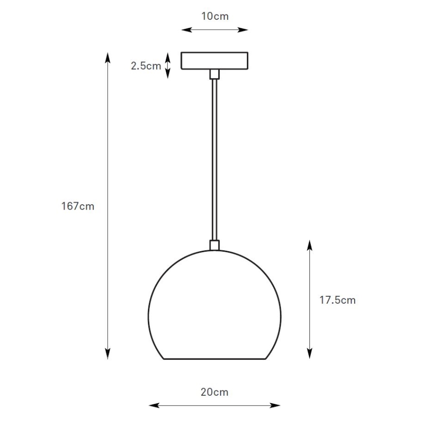 Markslöjd 108990 - Závesné svietidlo na lanku POP 1xGU10/7W/230V priemer 20 cm hnedé