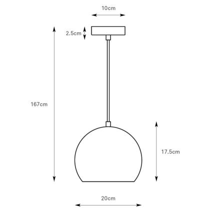 Markslöjd 108991 - Závesné svietidlo POP 1xGU10/7W/230V, priemer 20 cm, zelené