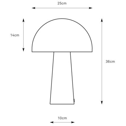 Markslöjd 108993 - Stolná lampa MANTAR 1xE14/40W/230V sivá