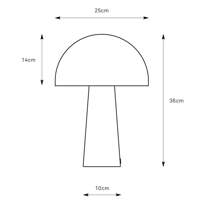 Markslöjd 108993 - Stolná lampa MANTAR 1xE14/40W/230V sivá