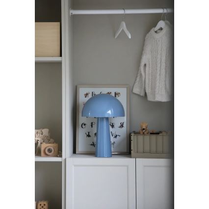 Markslöjd 108994 - Stolná lampa MANTAR 1xE14/40W/230V modrá