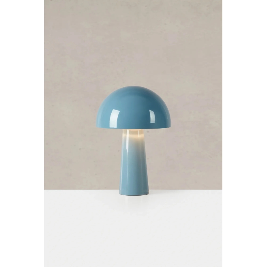 Markslöjd 108994 - Stolná lampa MANTAR 1xE14/40W/230V modrá