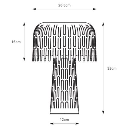 Markslöjd 109006 - Stolová lampa VERBERA 1xE14/40W/230V biela