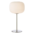 Markslöjd 109007 - Stolná lampa SOBER 1xE27/40W/230V biela/matný chróm