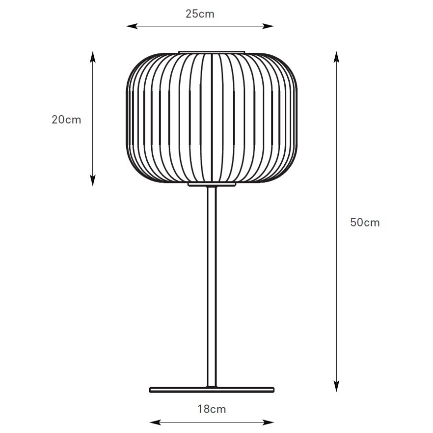 Markslöjd 109007 - Stolná lampa SOBER 1xE27/40W/230V biela/matný chróm