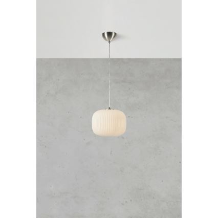 Markslöjd 109008 - Závesné svietidlo na lanku SOBER 1xE27/40W/230V pr. 25 cm matný chróm
