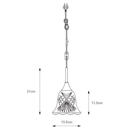 Markslöjd 109012 - Závesný luster LUNA na lanku 1xE14/40W/230V matný chróm
