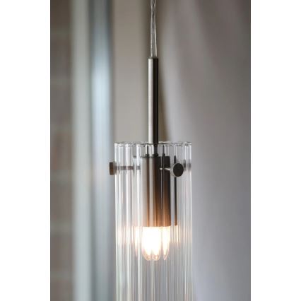 Markslöjd 109013 - Závesný luster TIBIA 1xE14/40W/230V číre/mosadz