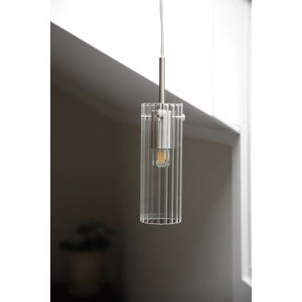 Markslöjd 109013 - Závesný luster TIBIA 1xE14/40W/230V číre/mosadz