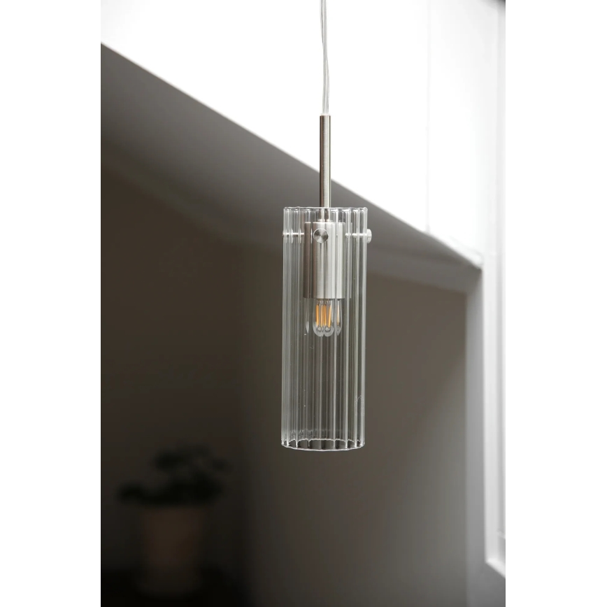 Markslöjd 109013 - Závesný luster TIBIA 1xE14/40W/230V číre/mosadz