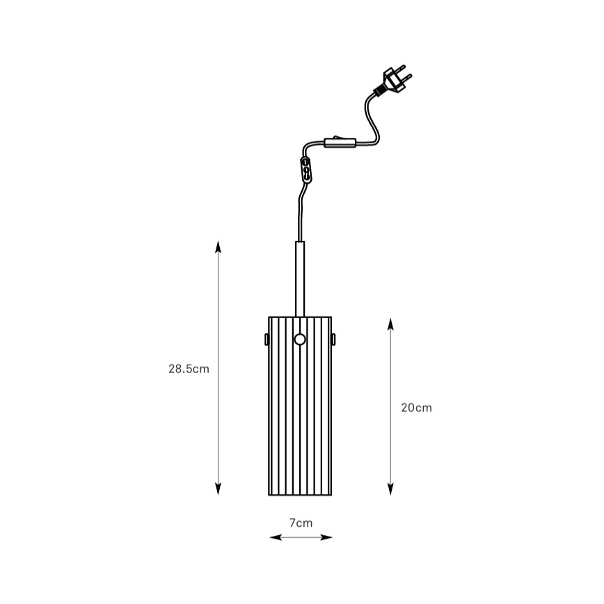 Markslöjd 109014 - Luster na lanko TIBIA 1xE14/40W/230V mosadz