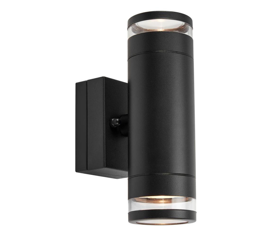 Markslöjd 109104 - vonkajšie stmievateľné LED nástenné svietidlo LUNO 2xLED/4,9W/230V IP65 čierna 109104