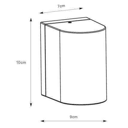 Markslöjd 109109 - LED stmievateľné vonkajšie nástenné svietidlo ALOR LED/4,9W/230V IP65 strieborné