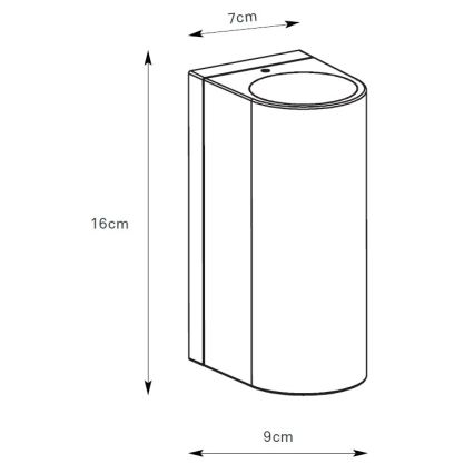 Markslöjd 109111 - LED stlmiteľné vonkajšie nástenné svietidlo ALOR 2×LED/4,9 W/230 V IP65 hnedé